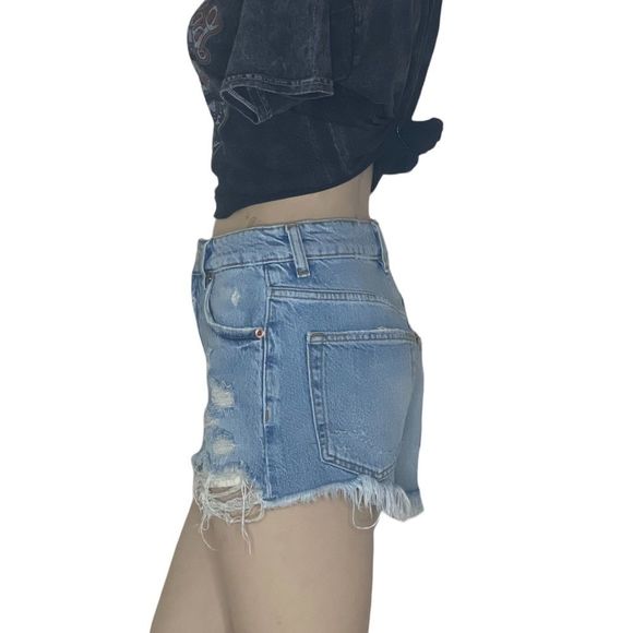 Zara sz 2 high waist denim shorts - Picture 11 of 16